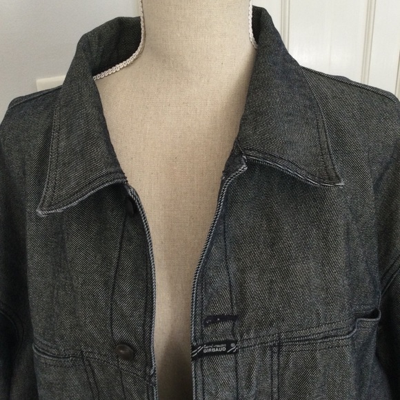 Marithe + Francois Girbaud - Vintage 90s Black /Gray denim Jacket. Size XXL - Picture 9 of 15